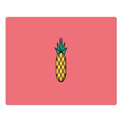 Pineapple Fruite Minimal Wallpaper Double Sided Flano Blanket (large) 