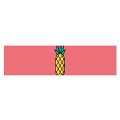 Pineapple Fruite Minimal Wallpaper Satin Scarf (oblong)