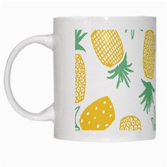 Pineapple Fruite Seamless Pattern White Mugs by Mariart