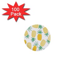 Pineapple Fruite Seamless Pattern 1  Mini Buttons (100 Pack) 