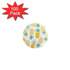 Pineapple Fruite Seamless Pattern 1  Mini Magnets (100 Pack) 