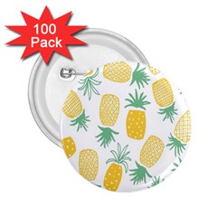 Pineapple Fruite Seamless Pattern 2 25  Buttons (100 Pack) 