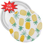 Pineapple Fruite Seamless Pattern 3  Buttons (100 pack)  Front