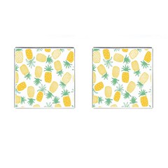 Pineapple Fruite Seamless Pattern Cufflinks (square) by Mariart