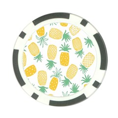 Pineapple Fruite Seamless Pattern Poker Chip Card Guard by Mariart