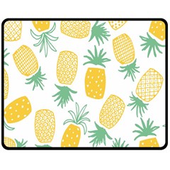 Pineapple Fruite Seamless Pattern Fleece Blanket (medium) 