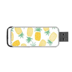 Pineapple Fruite Seamless Pattern Portable Usb Flash (one Side) by Mariart