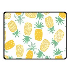 Pineapple Fruite Seamless Pattern Double Sided Fleece Blanket (small)  by Mariart