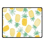 Pineapple Fruite Seamless Pattern Double Sided Fleece Blanket (Small)  45 x34  Blanket Front