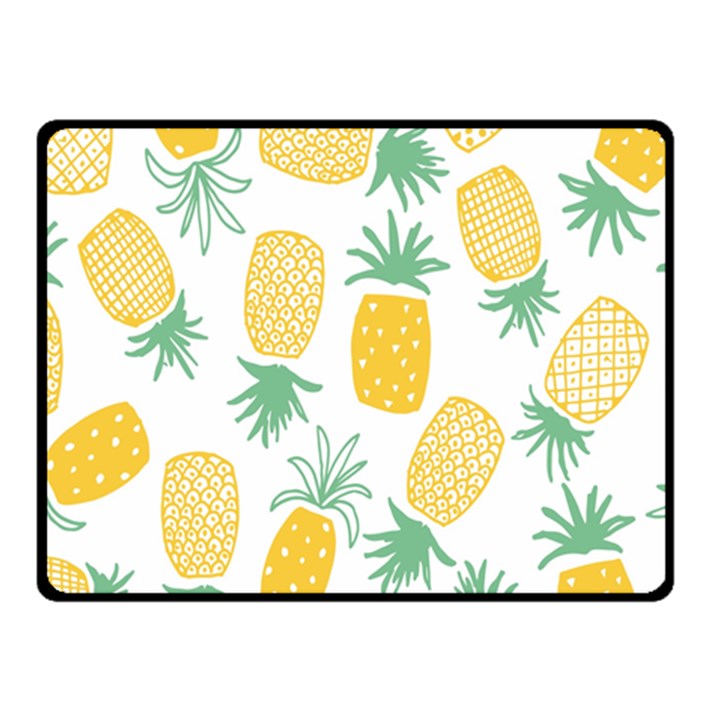 Pineapple Fruite Seamless Pattern Double Sided Fleece Blanket (Small) 