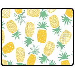 Pineapple Fruite Seamless Pattern Double Sided Fleece Blanket (medium) 