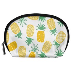 Pineapple Fruite Seamless Pattern Accessory Pouches (large)  by Mariart