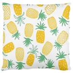 Pineapple Fruite Seamless Pattern Large Flano Cushion Case (One Side) Front