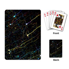 Neurons Light Neon Net Playing Card