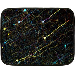 Neurons Light Neon Net Fleece Blanket (mini)