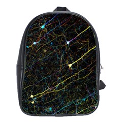 Neurons Light Neon Net School Bag (large)