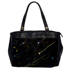 Neurons Light Neon Net Office Handbags by Mariart