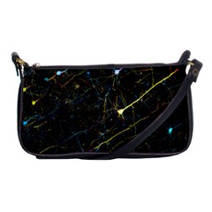 Neurons Light Neon Net Shoulder Clutch Bags