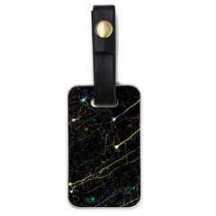 Neurons Light Neon Net Luggage Tags (one Side)  by Mariart