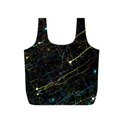 Neurons Light Neon Net Full Print Recycle Bags (s)  by Mariart