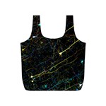 Neurons Light Neon Net Full Print Recycle Bags (S)  Front