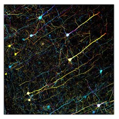 Neurons Light Neon Net Large Satin Scarf (square) by Mariart