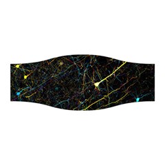 Neurons Light Neon Net Stretchable Headband by Mariart