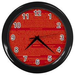 Mrtacpans Writing Grace Wall Clocks (black) by MRTACPANS