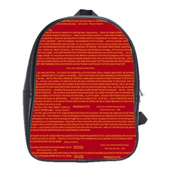 Mrtacpans Writing Grace School Bag (xl) by MRTACPANS