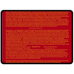 Mrtacpans Writing Grace Double Sided Fleece Blanket (large)  by MRTACPANS