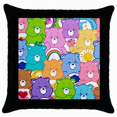 Care Bears Throw Pillow Case (black) by MadelineMadness