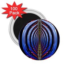 Illustration Robot Wave Rainbow 2 25  Magnets (100 Pack)  by Mariart