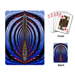 Illustration Robot Wave Rainbow Playing Card by Mariart