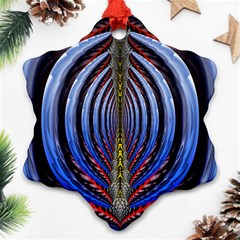 Illustration Robot Wave Rainbow Ornament (snowflake) by Mariart