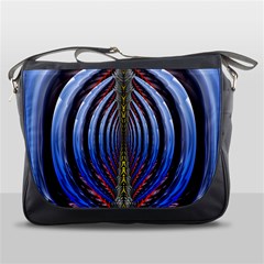 Illustration Robot Wave Rainbow Messenger Bags by Mariart