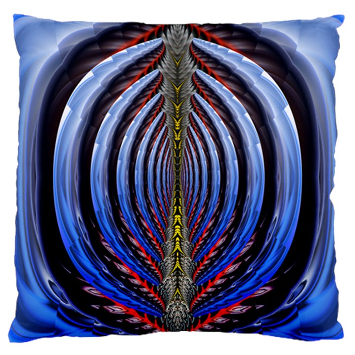 Illustration Robot Wave Rainbow Large Cushion Case (One Side)