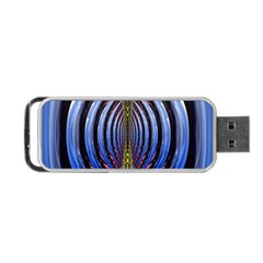 Illustration Robot Wave Rainbow Portable Usb Flash (two Sides)