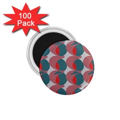 Pink Red Grey Three Art 1 75  Magnets (100 Pack)  by Mariart