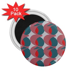 Pink Red Grey Three Art 2 25  Magnets (10 Pack)  by Mariart