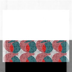 Pink Red Grey Three Art Rectangular Jigsaw Puzzl by Mariart