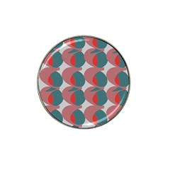 Pink Red Grey Three Art Hat Clip Ball Marker (10 Pack) by Mariart