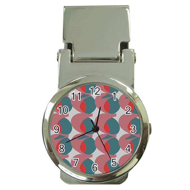 Pink Red Grey Three Art Money Clip Watches