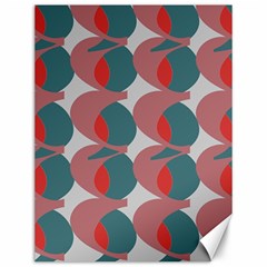 Pink Red Grey Three Art Canvas 12  X 16  