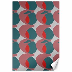 Pink Red Grey Three Art Canvas 20  X 30   by Mariart