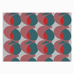 Pink Red Grey Three Art Large Glasses Cloth (2-side) by Mariart