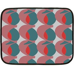 Pink Red Grey Three Art Fleece Blanket (mini)