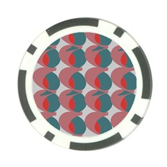 Pink Red Grey Three Art Poker Chip Card Guard (10 Pack)