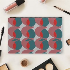 Pink Red Grey Three Art Cosmetic Bag (large) 