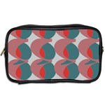 Pink Red Grey Three Art Toiletries Bags 2-Side Back