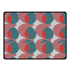 Pink Red Grey Three Art Fleece Blanket (small)